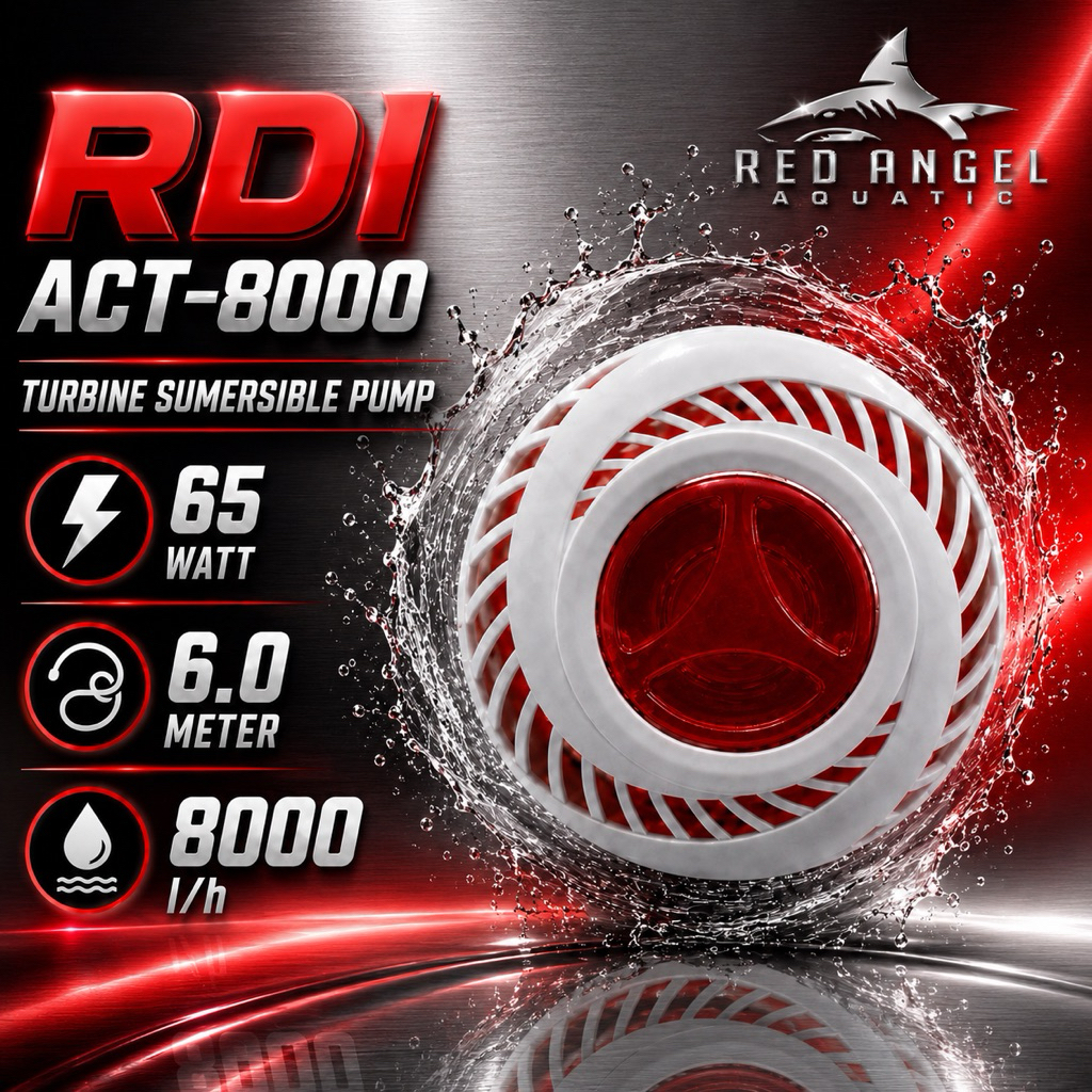 (GARANSI+BONUS) RDI-ACT 8000 TURBINE SUMERSIBLE PUMP 65watt