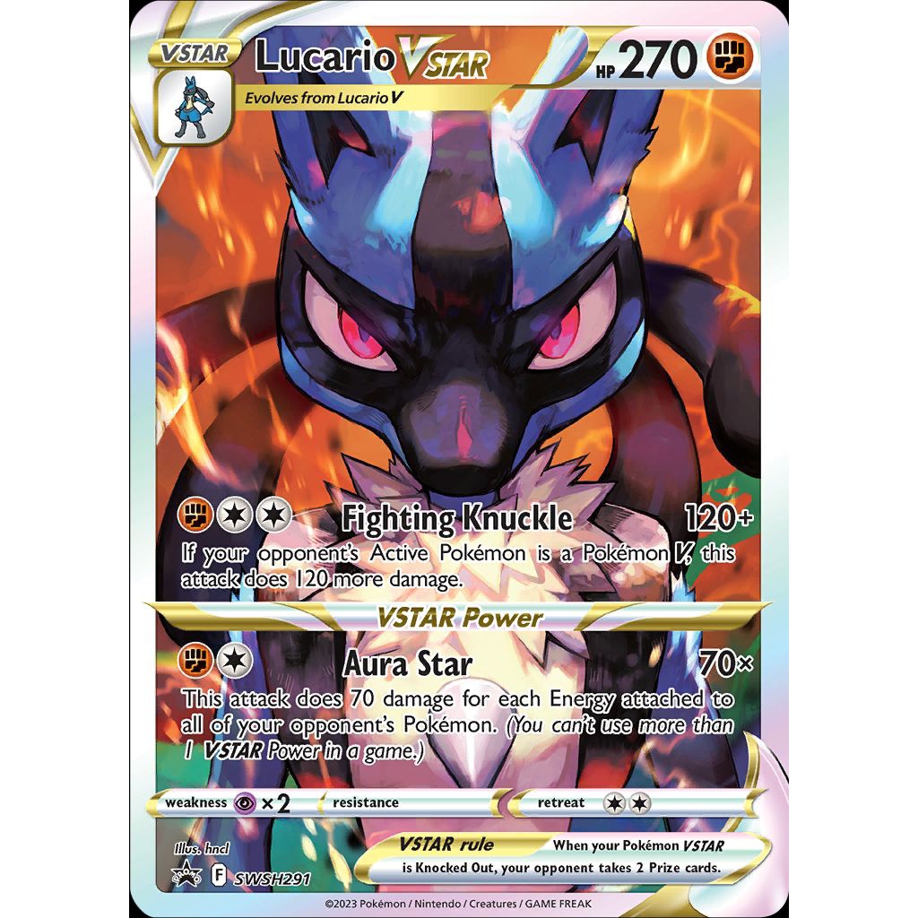 Kartu Pokemon TCG Pokemon Lucario Reprint Koleksi Kartu Lucario RR SR AR SAR