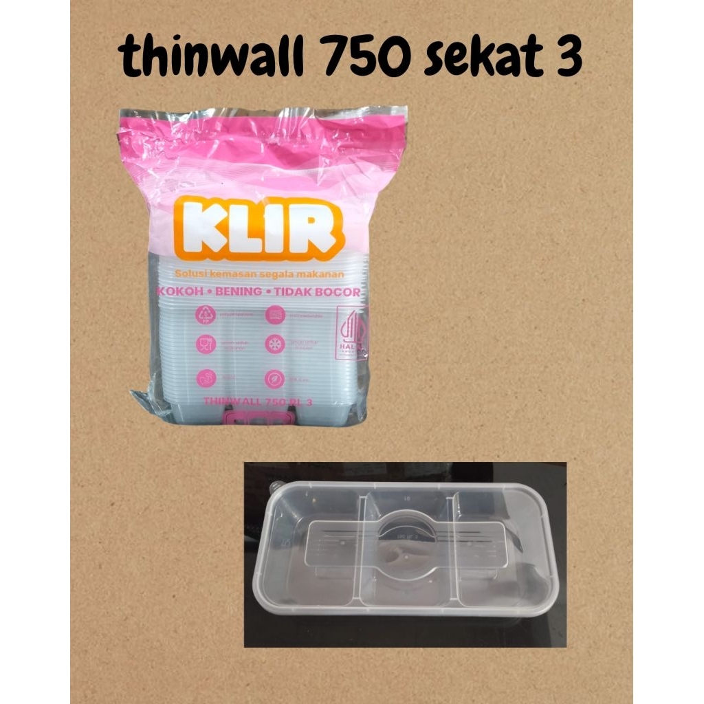 thinwall sekat 3 750 ml