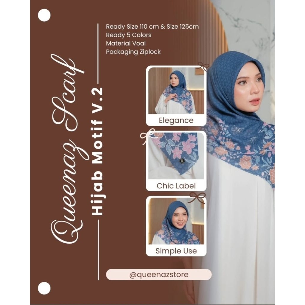 Hijab Queenaz Motif V2