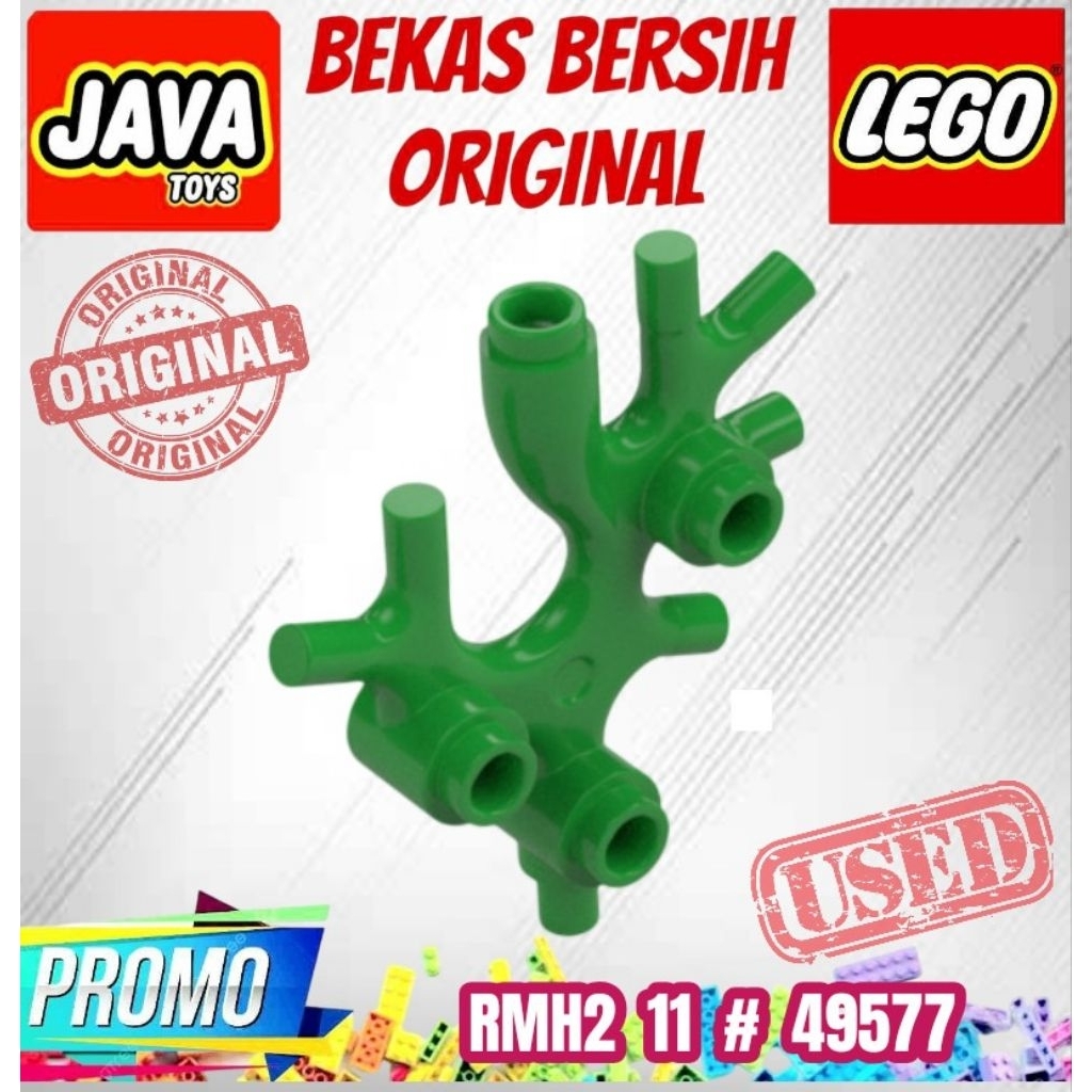 PART LEGO CITY ORI ( RMH2 11 # 49577 ) LEGO CITY Plant Thallus, Seaweed, Coral Bekas Layak Pakai