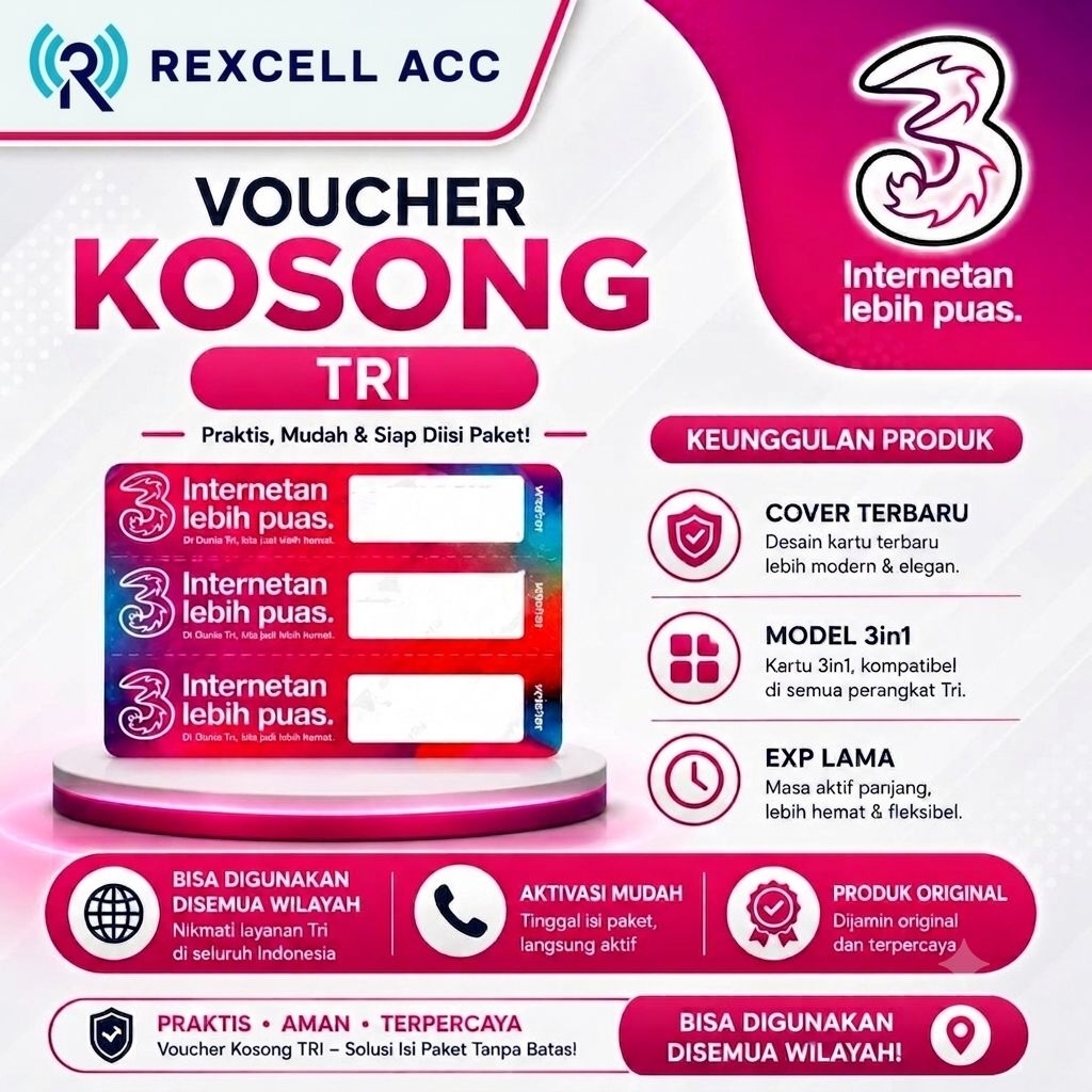 VOUCHER KOSONG TRI - BAHAN INJECT
