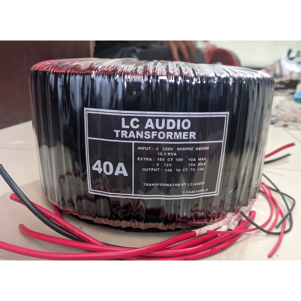 Trafo toroid 40A 2x  155V (MURNI) full tembaga murni