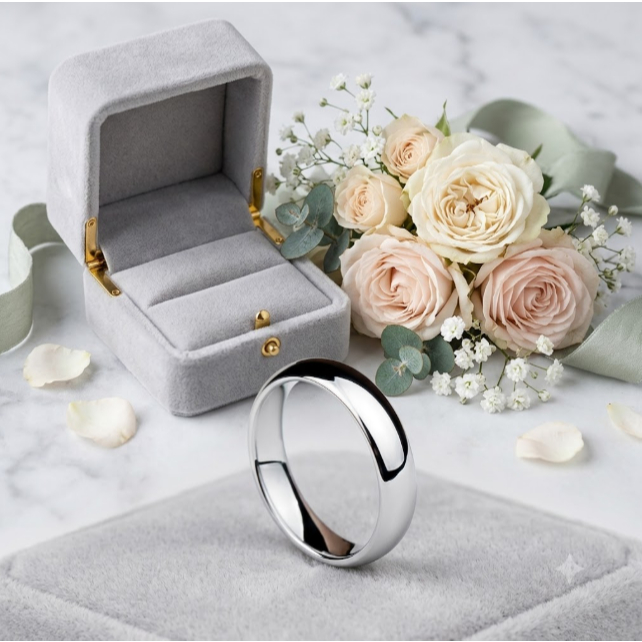 Cincin Kawin palladium GL-002 CINCIN TUNANGAN PALLADIUM POLOS