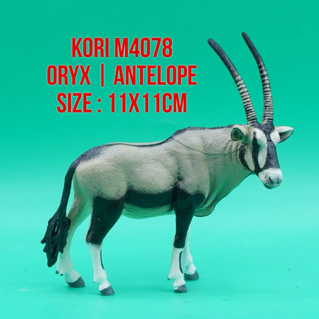 KORI M4078 Oryx Antelope Antelop Sabre Sabre Horned Antelope Gemsbok Oryx Gazella  | Mainan Figure B