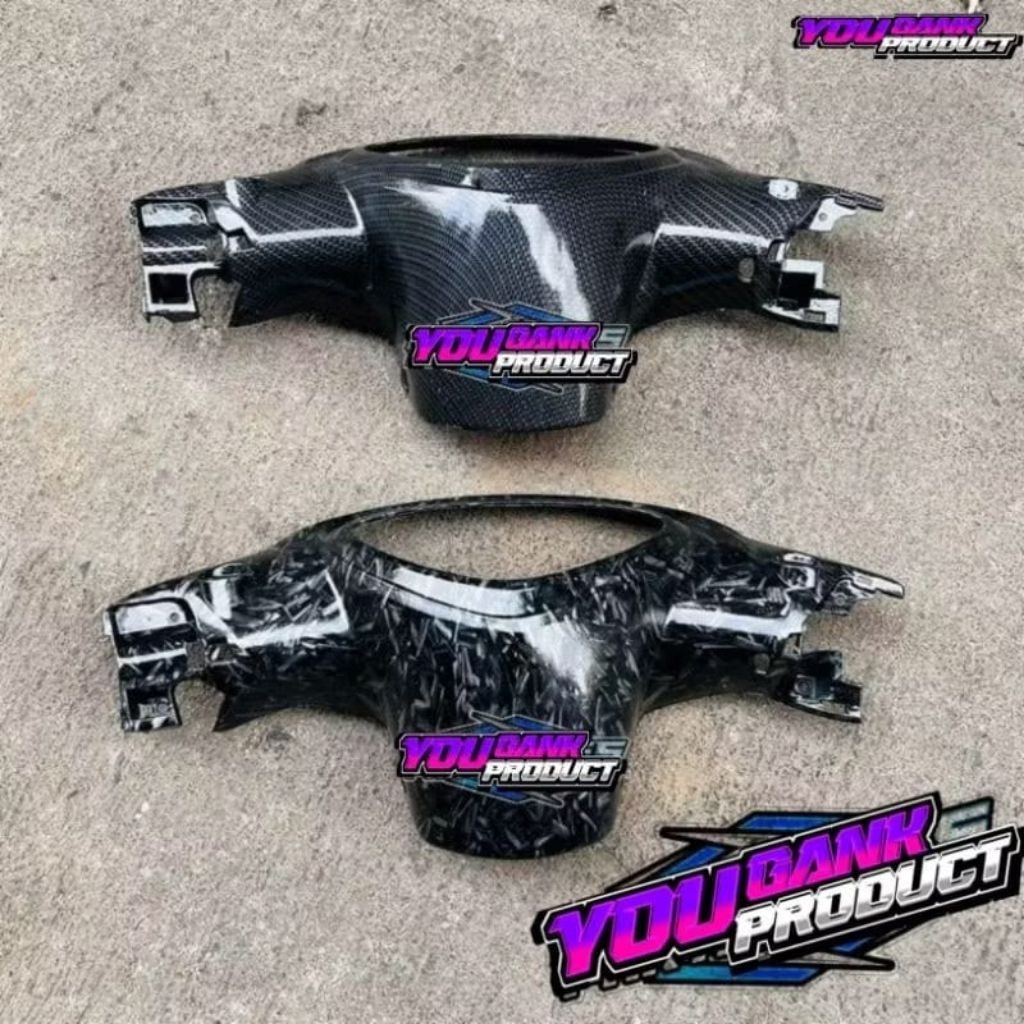 batok blakang mio sporty smeil carbon forged kevlar wtp carbon celup glossy