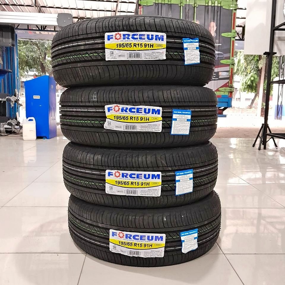 Ban Mobil Ring 15 List putih White List Ukuran 195 65 R15 - 195/65 Ring 15 Forceum Ecosa WLW