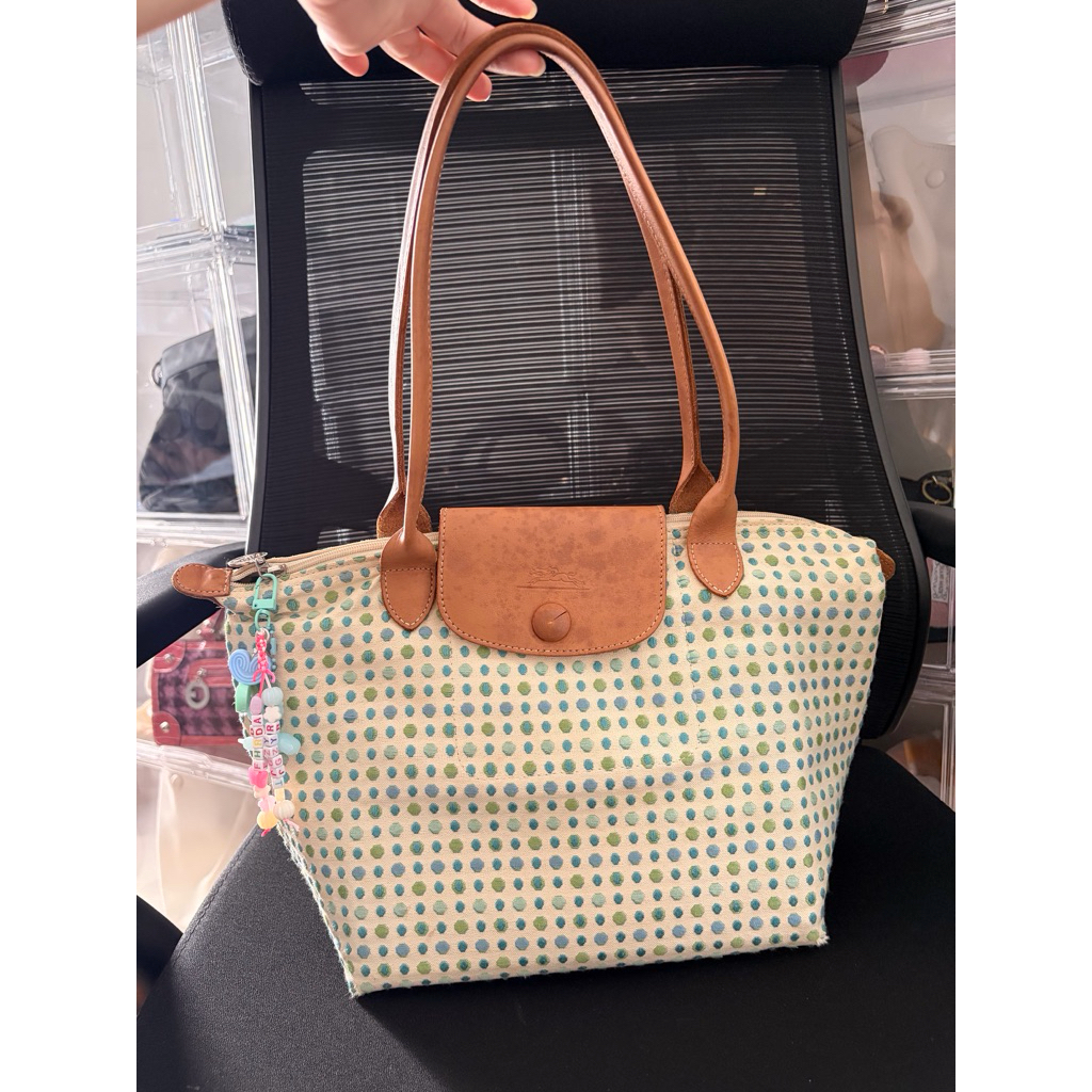 Preloved Branded Bag Tas Tote Longchamp Long Handle Medium Limited Edition