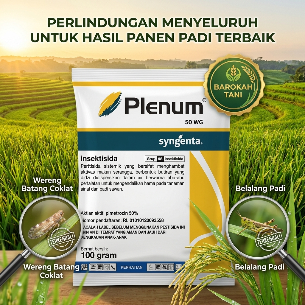 Insektisida Plenum 50 WG Asli Syngenta - Obat Ampuh Pembasmi Hama Wereng dan Walang Sangit pada Tana
