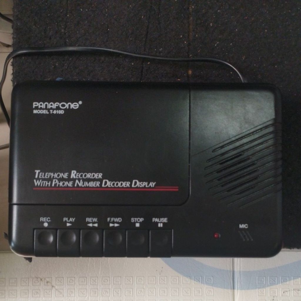 tape deck cassette deck kaset tape deck panafone t-810d full original