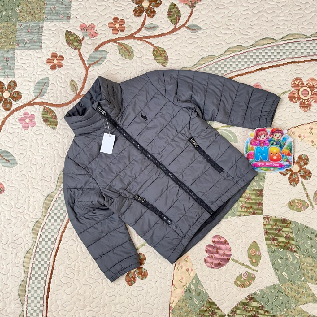 puffer jacket anak goose down abu polo cakep