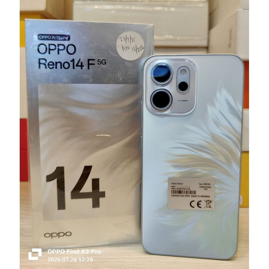 OPPO RENO 14F 5g second like new
