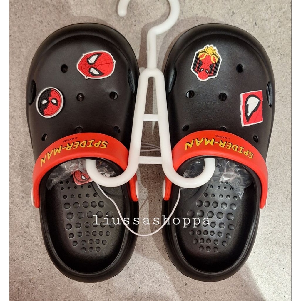 Sendal Miniso - Marvel Spiderman Collection Kids Clogs
