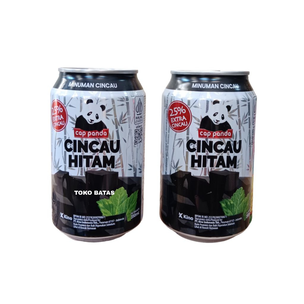Cap Panda Cincau Hitam Kaleng 310ml -  Minuman Cincau Praktis