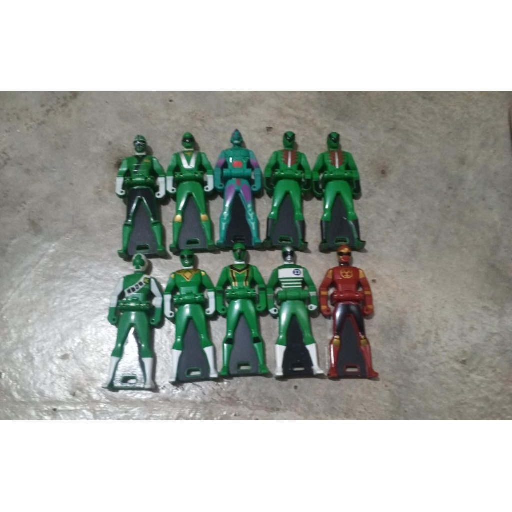 ranger key Green Super Sentai Power ranger key Loose key (baca deskripsi)