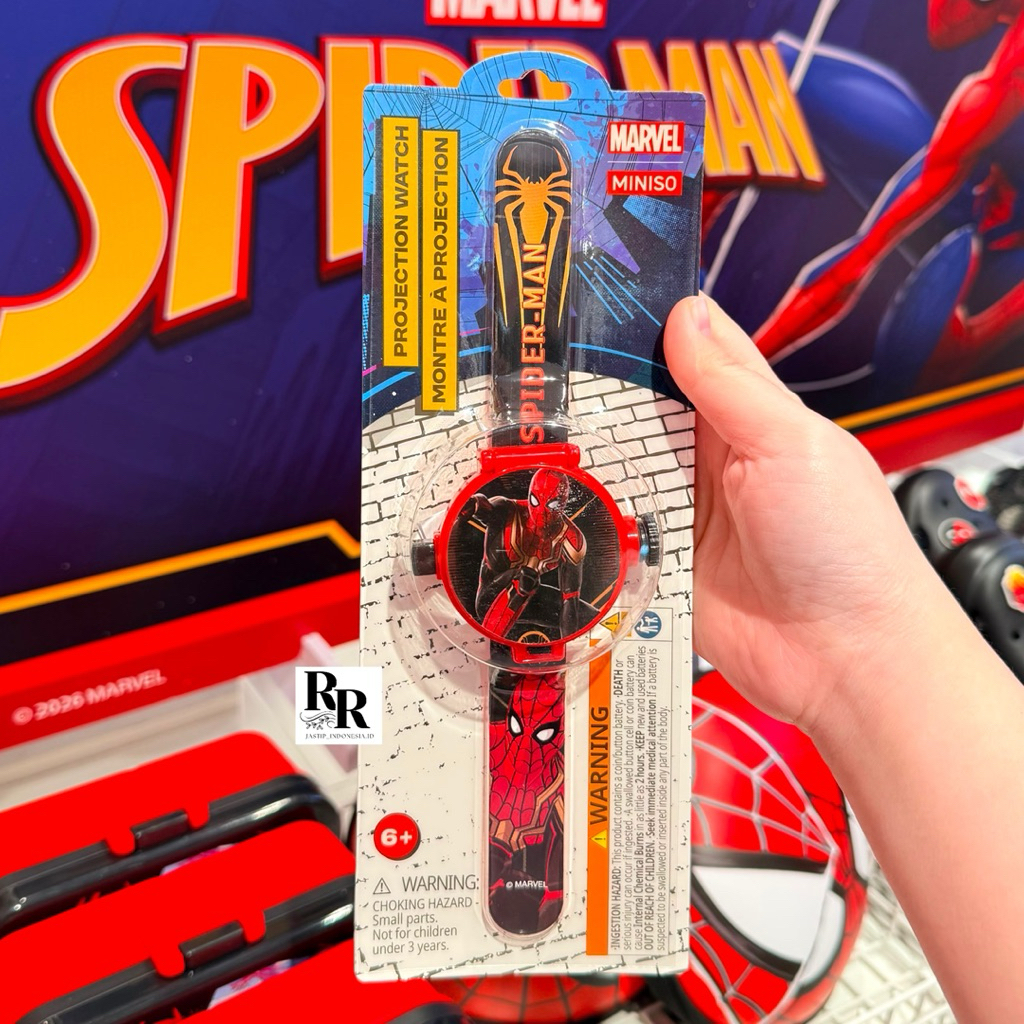 Miniso x Marvel - Jam Tangan Superhero / Marvel Spiderman Collection Projection Watch