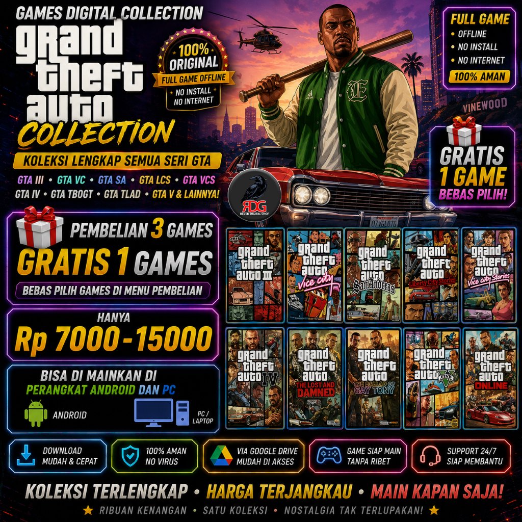 GTA COMPLETE EDITION COLLECTION ANDROID | IOS | PC