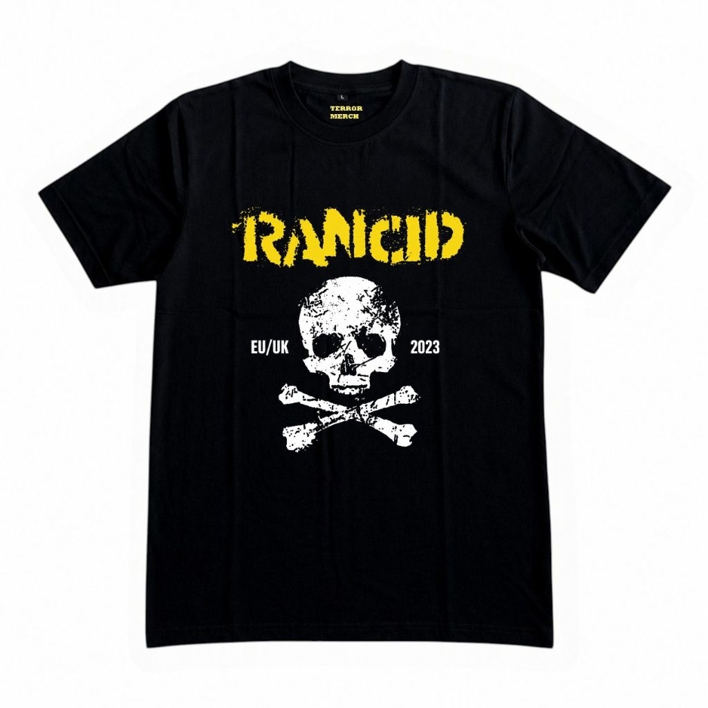 KAOS TSHIRT RANCID TOUR europe uk tshirt band punk Rancid and out come the wolves metal