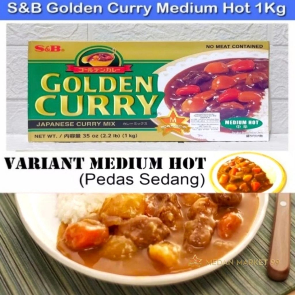 S&B GOLDEN CURRY 1 KG ORIGINAL /KARI JEPANG HALAL/BUMBU KARE BLOK IMPOR/SB/JAPANESE CURRY MIX/BUMBU/