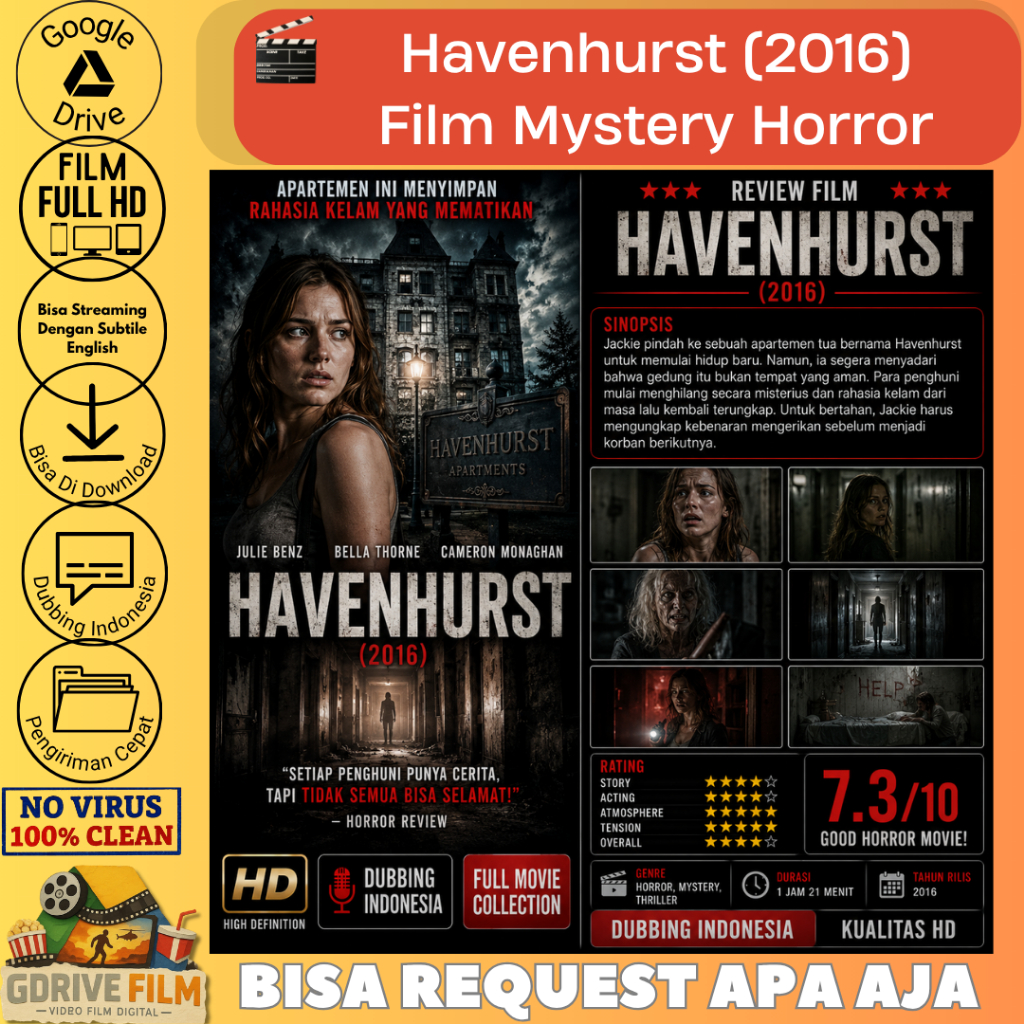 Havenhurst (2016) | Film Mystery Horror | Dubbing Indonesia