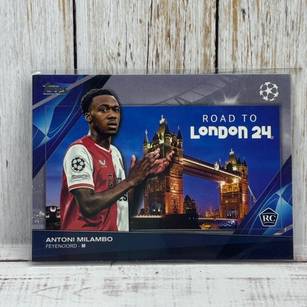 Kartu Bola Antoni Milambo Rookie Card Feyenoord Road To London 24 Topps UCC Original