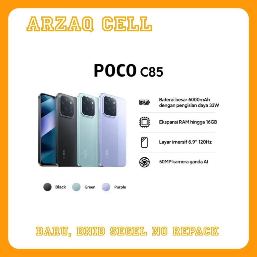 POCO C85 Ram [ 6/128 ] GB