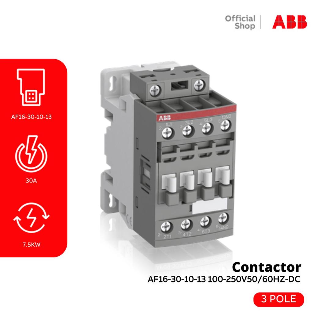 ABB AF16-30-10-13 100-250V50/60HZ-DC Contactor 1SBL177001R1310