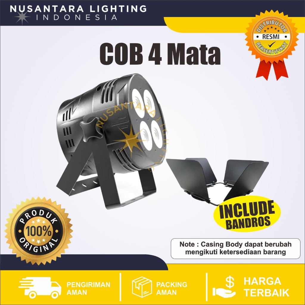 Lampu Sorot Panggung COB 4 Mata 200W / 4 Mata / Lampu disco panggung / Lampu disko panggung / lampu 