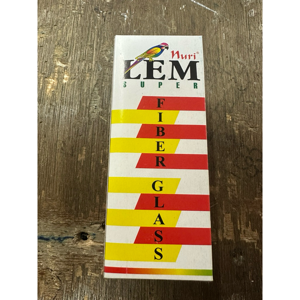 Lem Fiber Glass Nuri Lem Tangki / Tandon Air / Ember Plastik Anti Retak Bocor Rembes lem fiber lem r