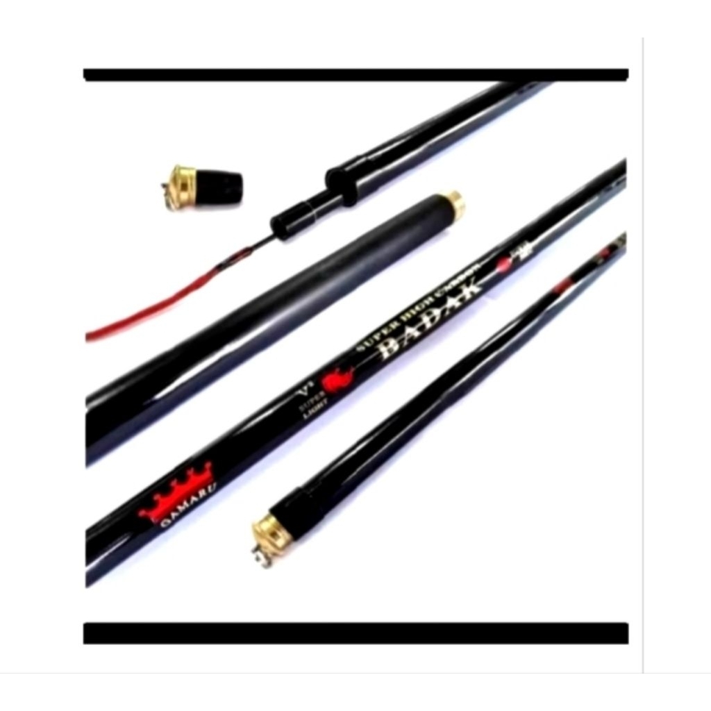 Tegek Carbon BADAK GAMARU KAKU 250CM 270CM