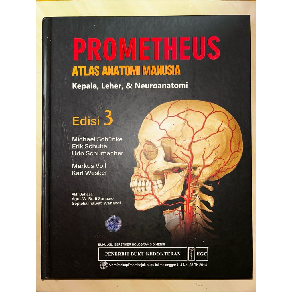 PRELOVED PROMETHEUS ATLAS ANATOMI MANUSIA EDISI 3 (Kepala, Leher & Neuroanatomi)