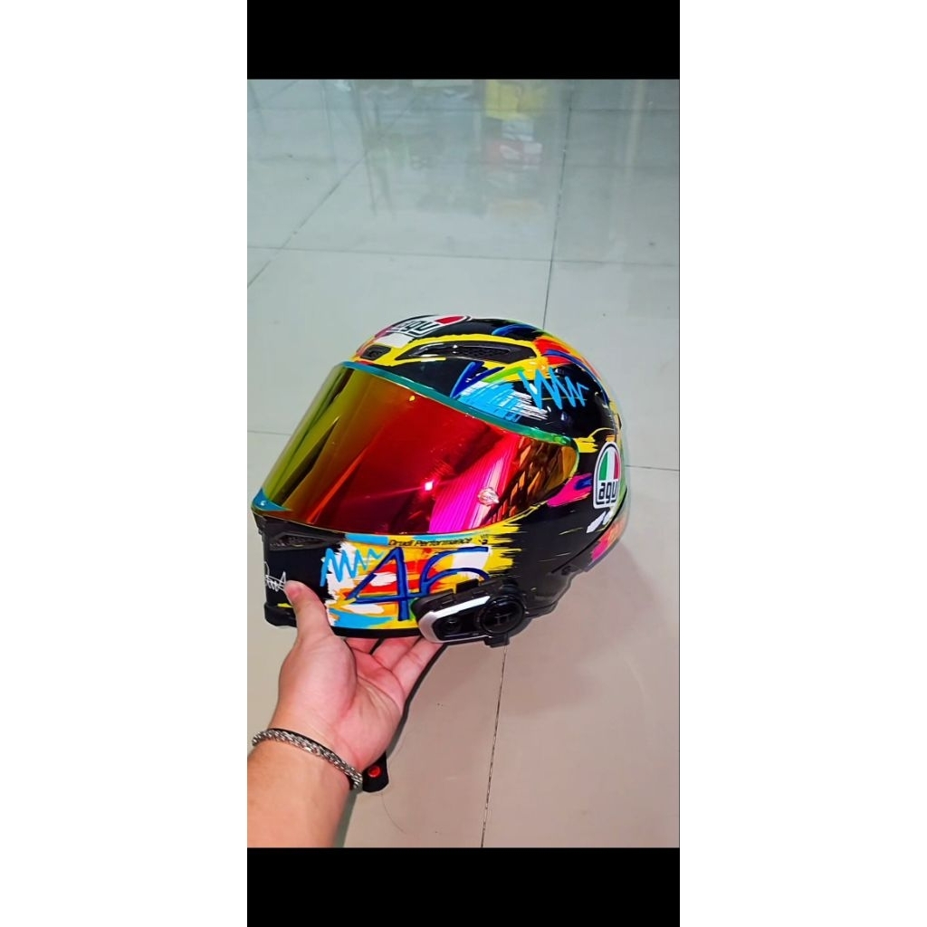 AGV PISTA GPRR 1:1 WINTERTEST 2019 + intercom IT r8