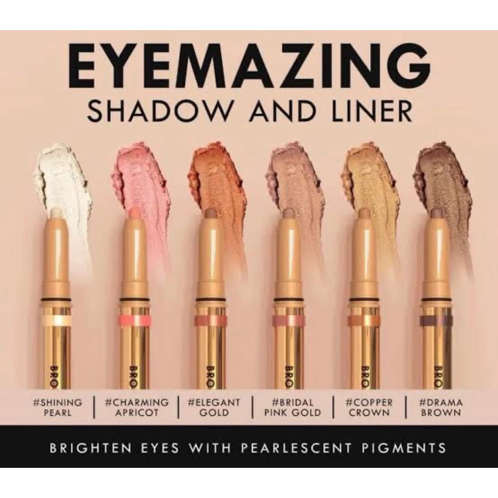 Browit eyemazing shadow and liner 2in1 BPOM