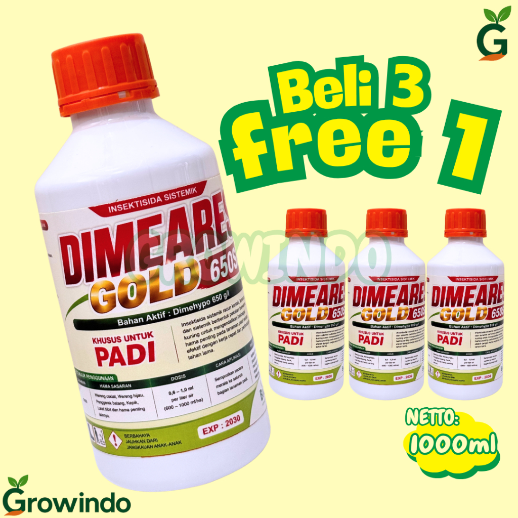 Obat Hama Padi DIMEARES GOLD 650SL Insektisida Kontak & Sistemik 1 Liter