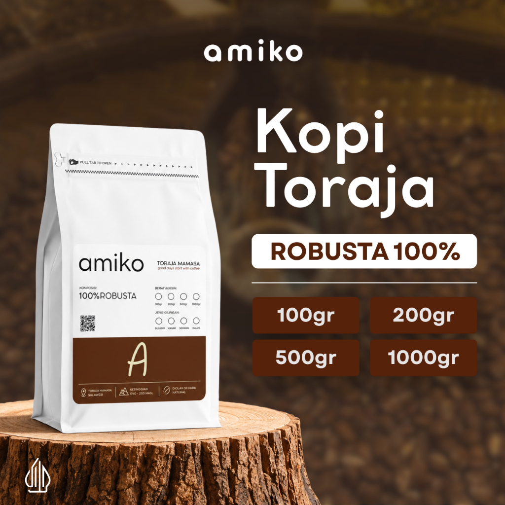 Kopi Robusta Toraja Mamasa Premium Fresh Roast Single Origin