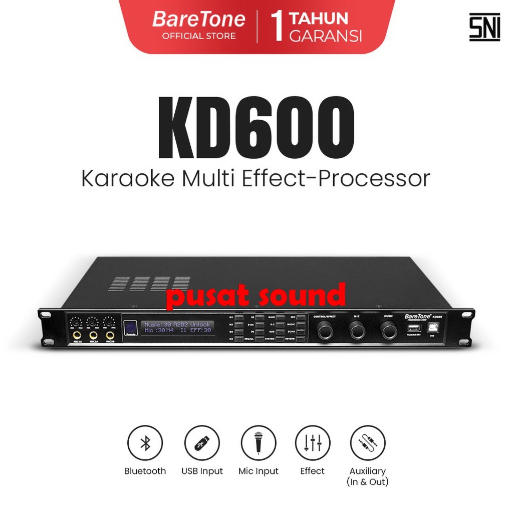 Karaoke Multi-Effect Processor BareTone KD600 DLMS KD 600 / KD-600 Original