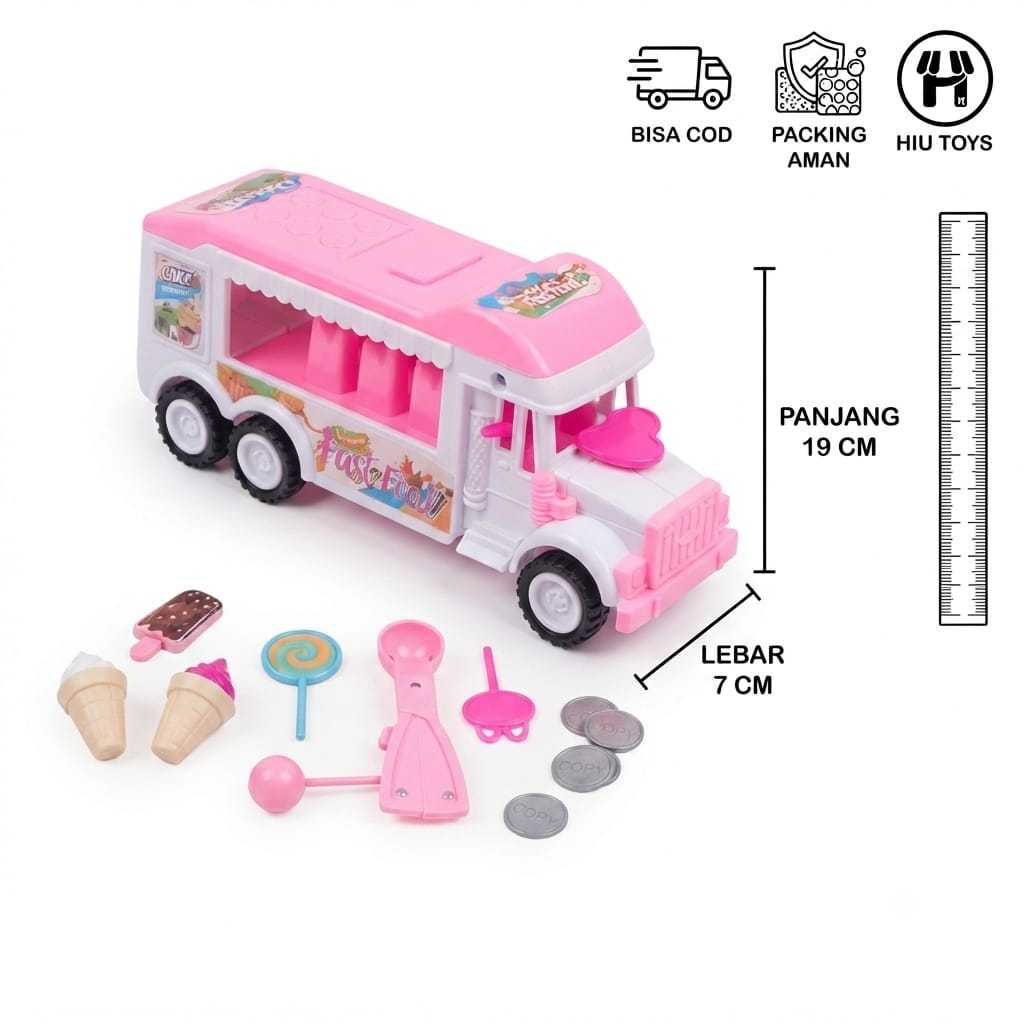 (Hiu Toys) MAINAN MOBIL ES KRIM LI10