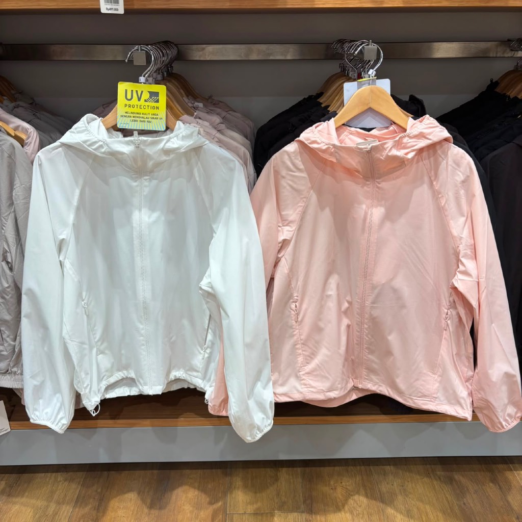 Jastip. Jacket Parka Saku Proteksi Sinar UV Uniqlo (Woman)