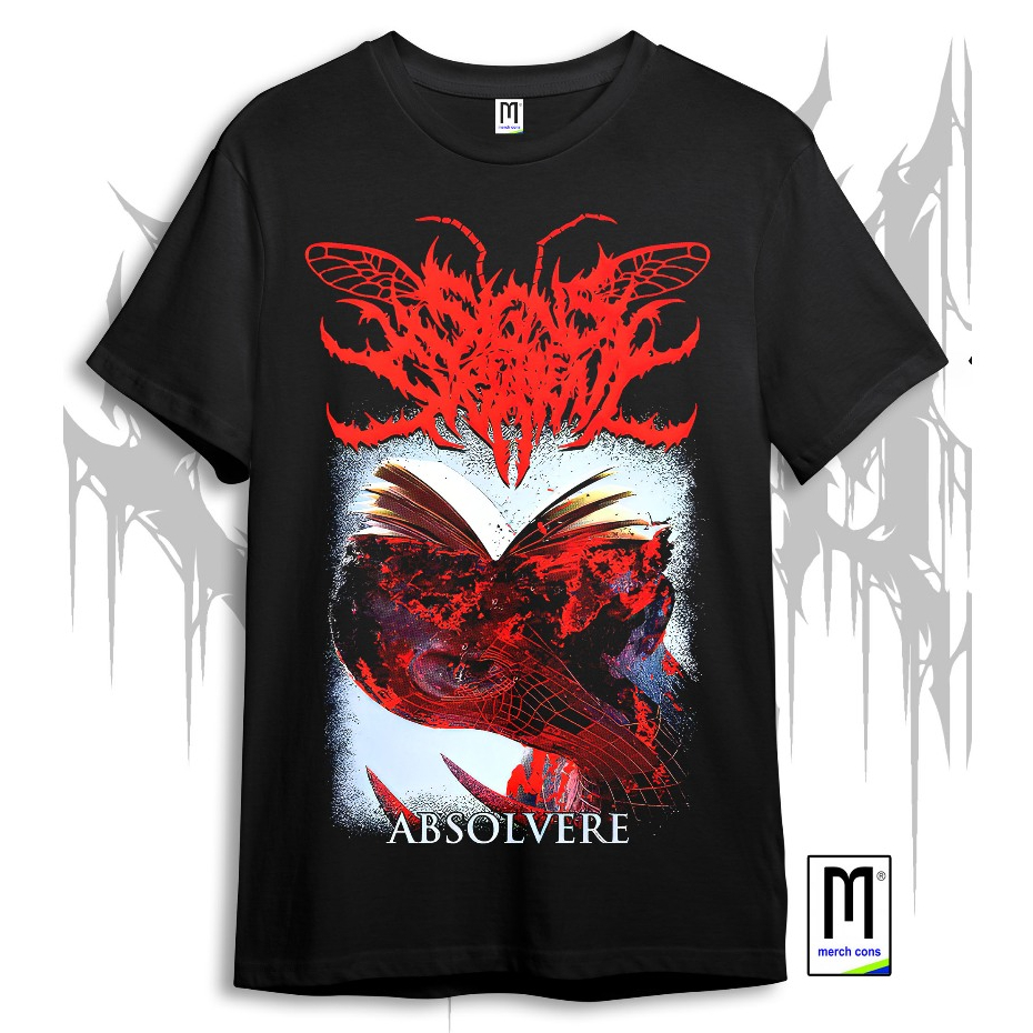 T-SHIRT SIGNS OF THE SWARM ABSOLVERE | TAG MERCHCONS | BOOTLEG | KAOS BAND | KAOS METAL | KAOS MUSIK