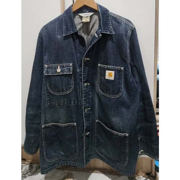 Carhartt Vintage 90s Chore Denim Jacket ( size L- XL )