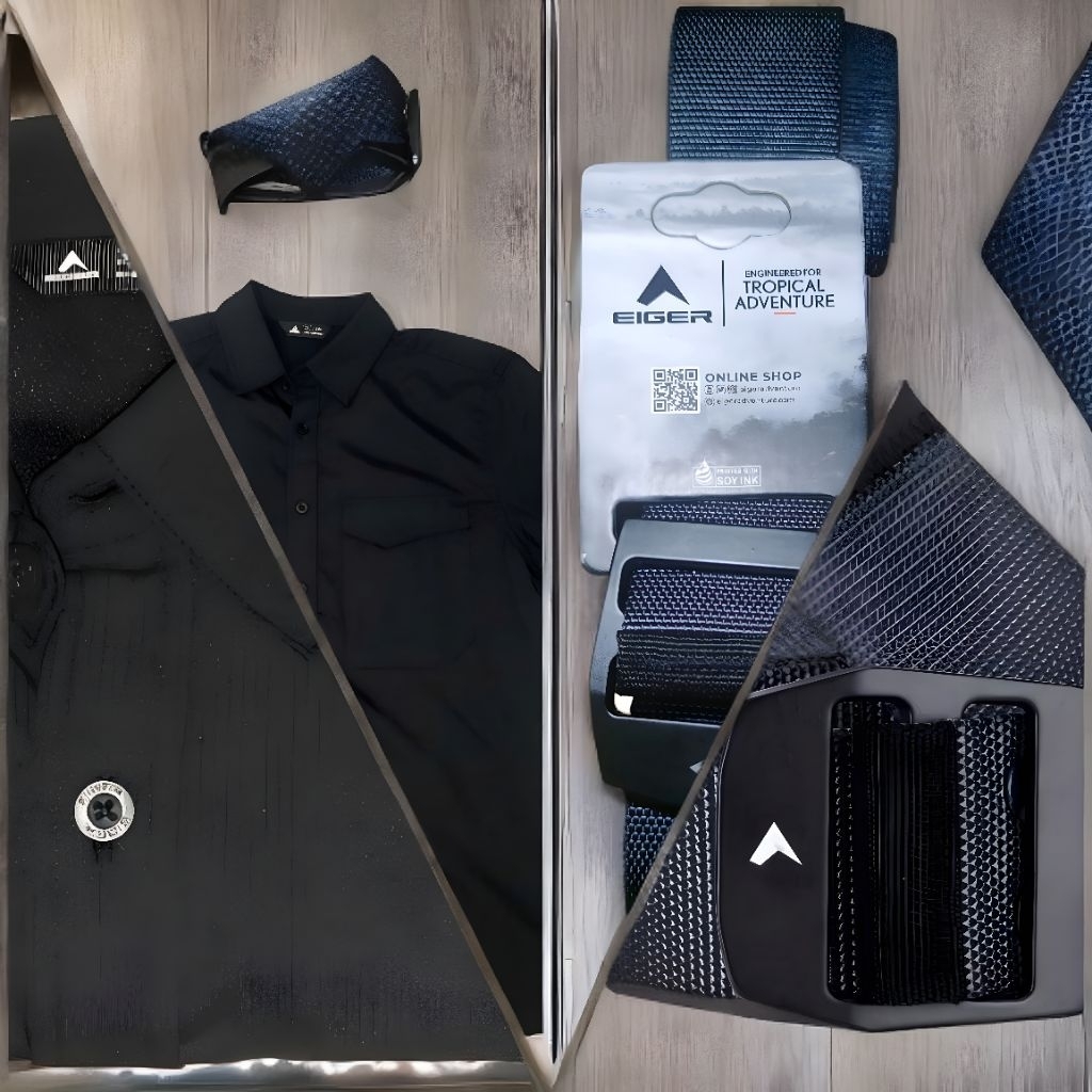 Original Eiger Kemeja Flobamora & Belt Direction
