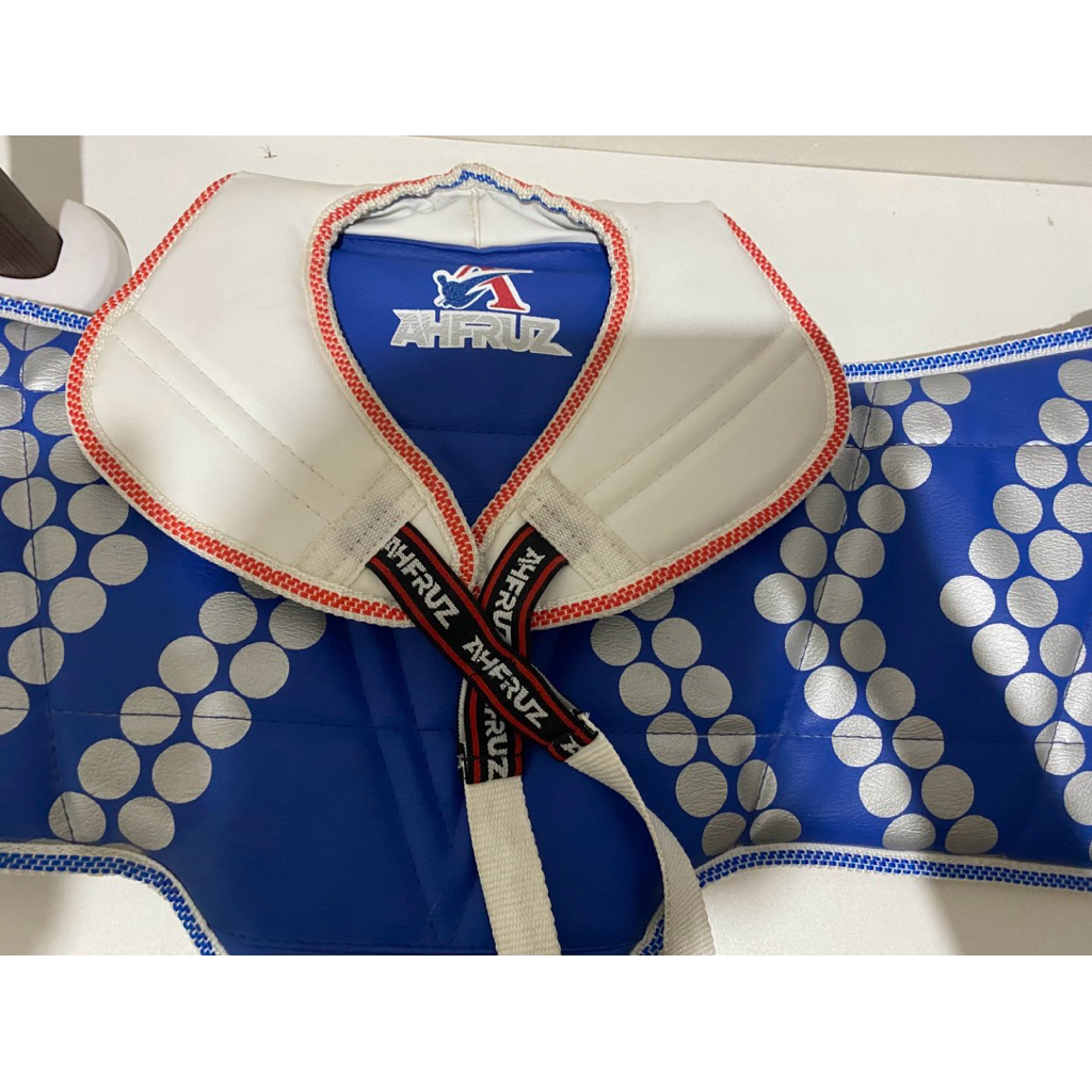 Preloved Body Protector Taekwondo Ahfruz Motif Tribal Dua Sisi