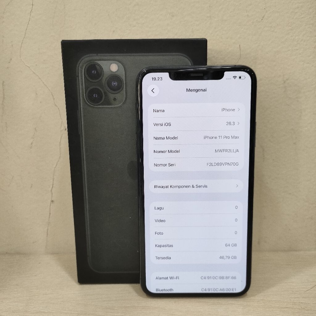 (N70G-4) iPhone 11 Pro Max Ram 64gb (Inter) LL/A 288309