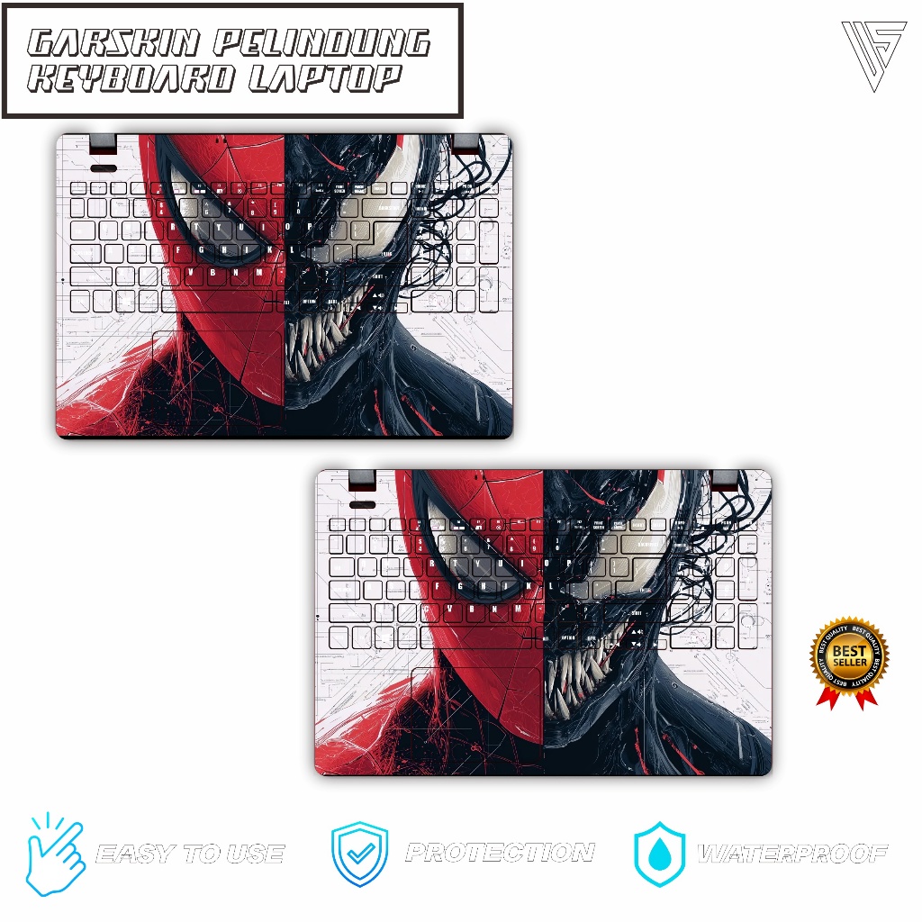 Skin Keyboard Protector Garskin Stiker Laptop FullBody Untuk Semua Tipe Laptop