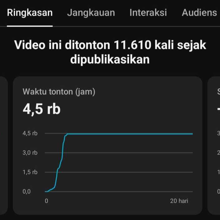 jam tayang 4000 youtube (BERGARANSI + PERMANEN)