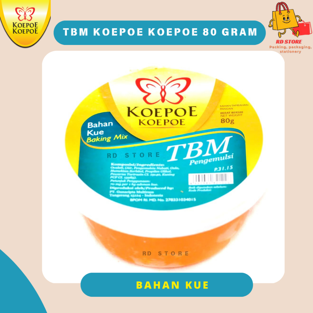 TBM KOEPOE KOEPOE 80 GR - PENGEMBANG & PELEMBUT KUE BERKUALITAS TBM PENGEMULSI KOEPOE KOEPOE TBM KUE