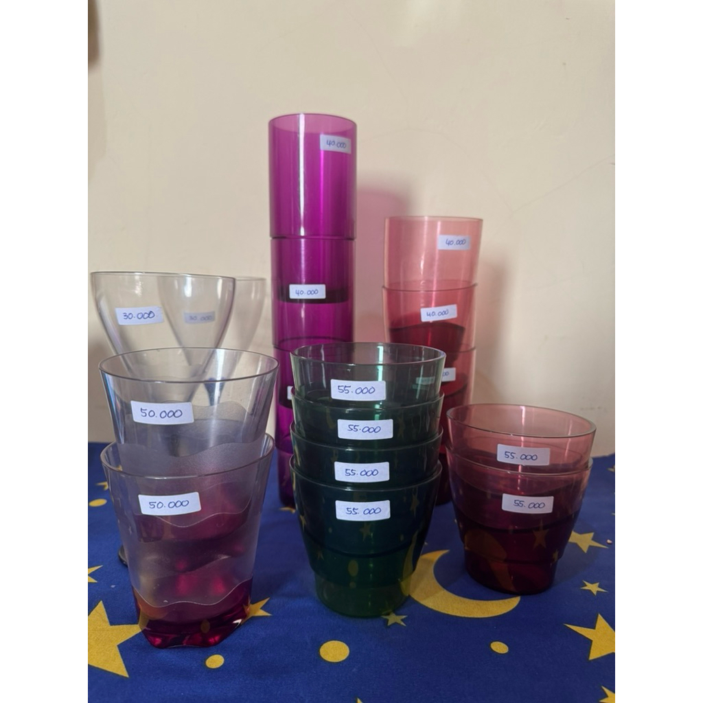 Gelas Tupperware Kristal
