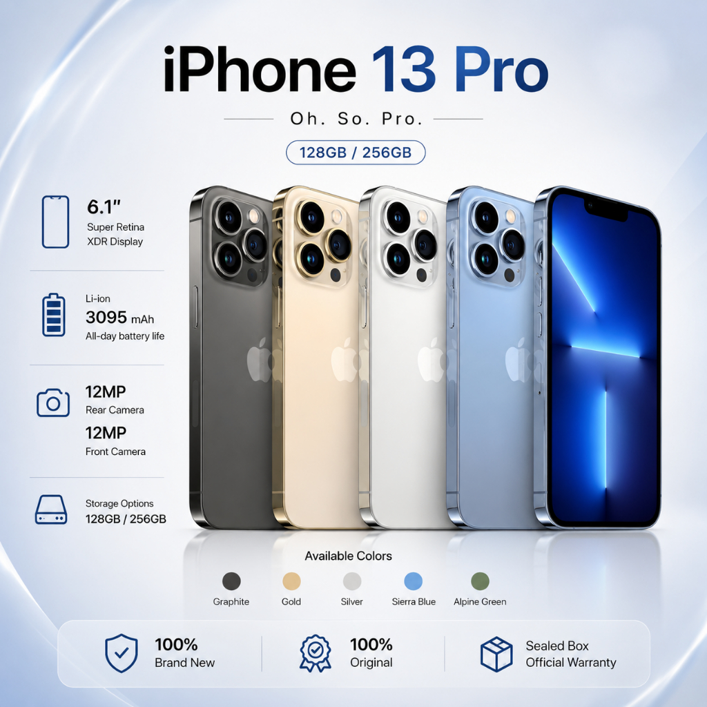 IPhone13 Pro [128GB | 256GB] FullSet (100% Original | Ibox ) Second like New - Garansi 12 Bulan