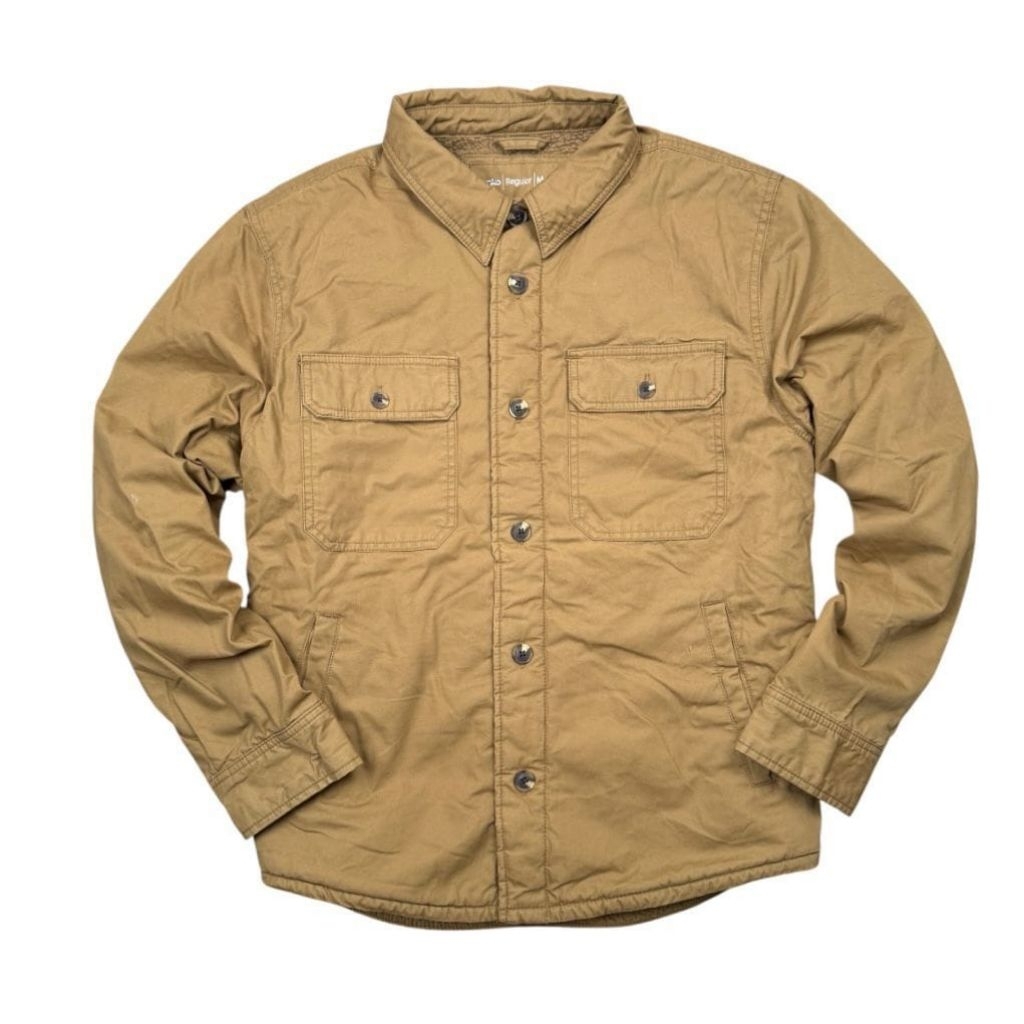 JAKET MUSIM DINGIN PRIA ANKO SHERPA JACKET WINTER LIGHT BROWN