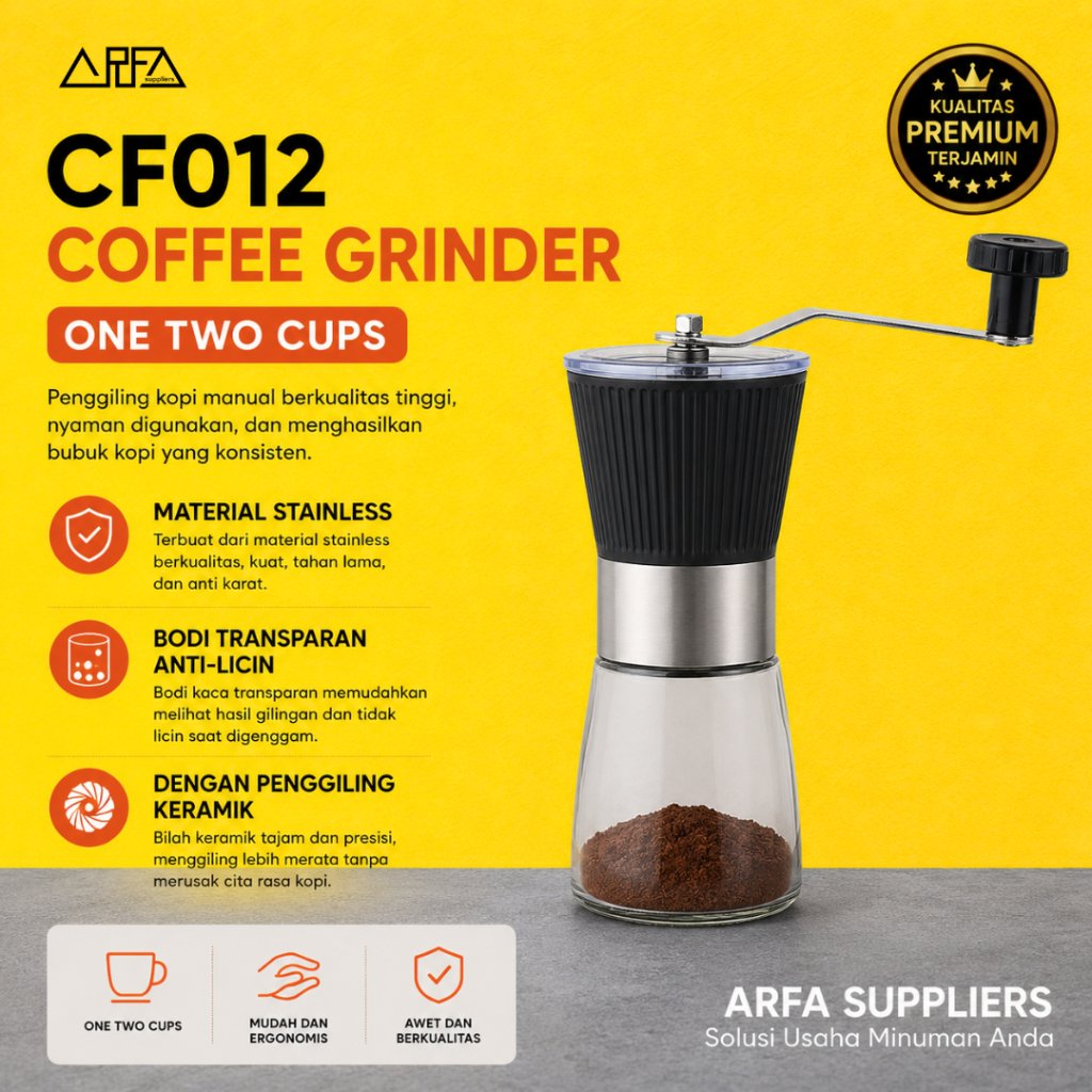 one two cups CF012 Penggiling Kopi Manual